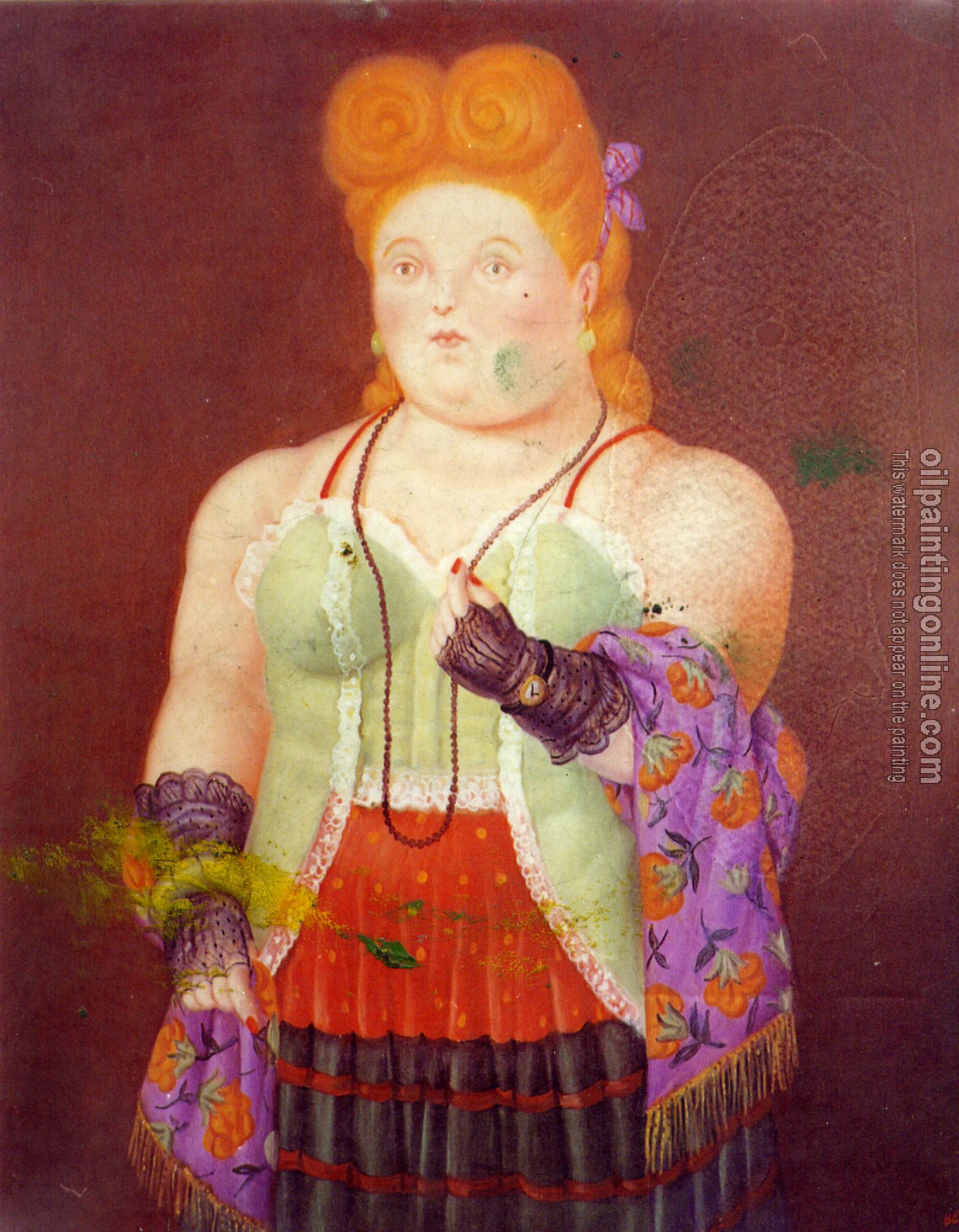 Botero, Fernando - Abstract oil painting.